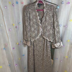R & M Richards Womens Dress and Jacket Size 16